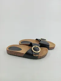 Hailys Damen Pantoletten Gr. 37 Schwarz Casual Sandalen Slip-On 2
