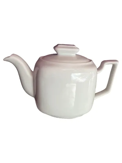 ALTHAUS Teekanne Weiß 1500ml Klassisch Porzellan Tee Kanne Neu