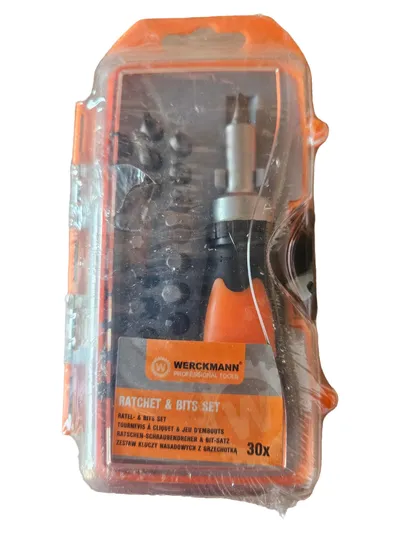 WERCKMANN Ratschen & Bits Set 30-teilig Schraubendreher Werkzeug Satz