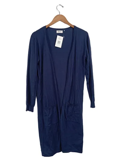 Boysen Damen Strickjacke Casual Blau Gr. 36/S Baumwolle Polyacryl