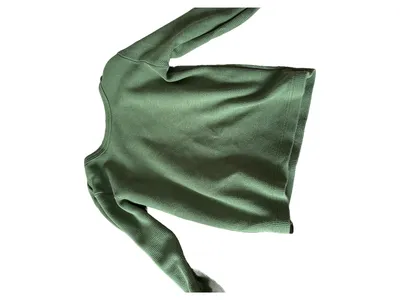 ALANA Langarmshirt Kinder Gr. 86 Grün Baumwolle Waffelstruktur