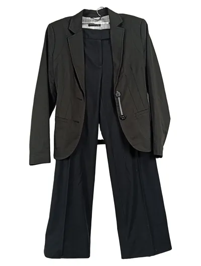 Comma Damen Hosenanzug Blazer Hose Schwarz Business Gr. 36/S Viskose