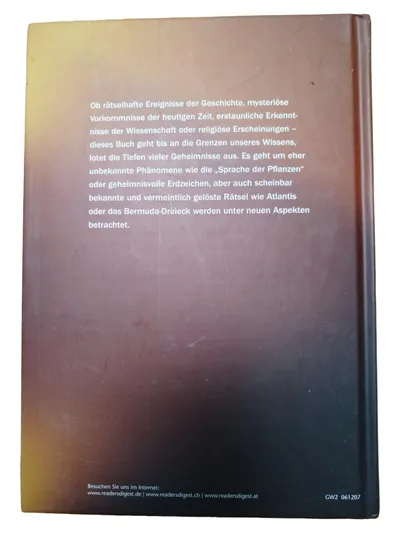 Reader's Digest Grenzen unseres Wissens Quizspiel Buch Rätsel Natur Geschichte