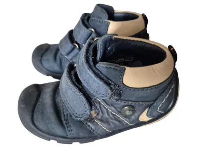 Elefanten Kinder Stiefel Gr. 22 Blau Praktisch Lauflernschuhe Klettverschluss