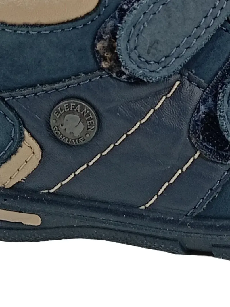 Elefanten Kinder Stiefel Gr. 22 Blau Praktisch Lauflernschuhe Klettverschluss 3