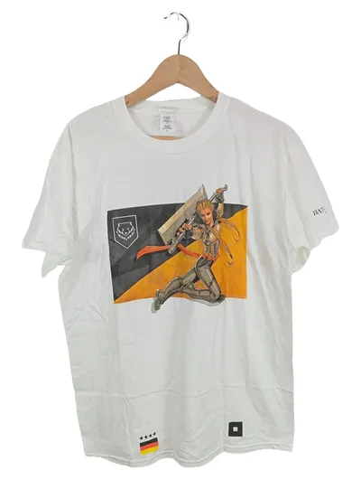 Gildan Herren T-Shirt Anime Motiv Battlecry Warzone Weiß L