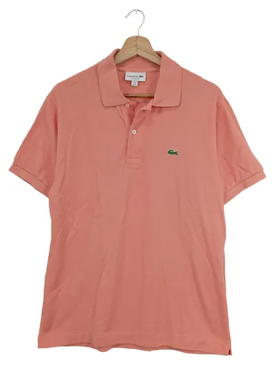 Lacoste Herren Poloshirt Gr. 48/M Orange Klassisch