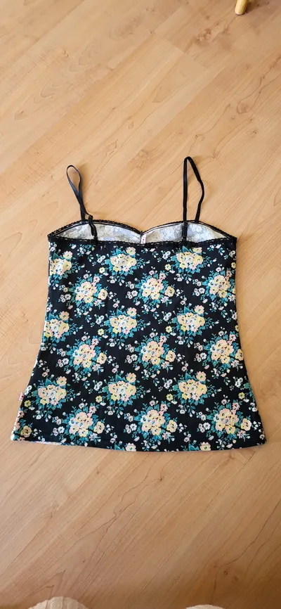 Blutsgeschwister Damen Top L 40 Blumenmuster Mehrfarbig