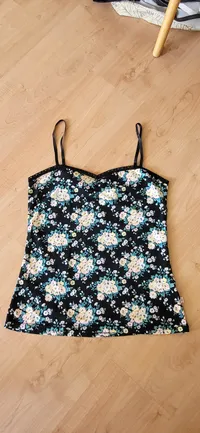 Blutsgeschwister Damen Top L 40 Blumenmuster Mehrfarbig 3