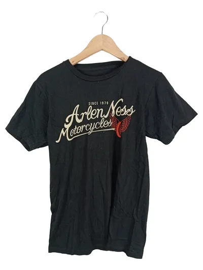 Arlen Ness Herren T-Shirt Schwarz Gr. 46/S Motorrad Logo Casual