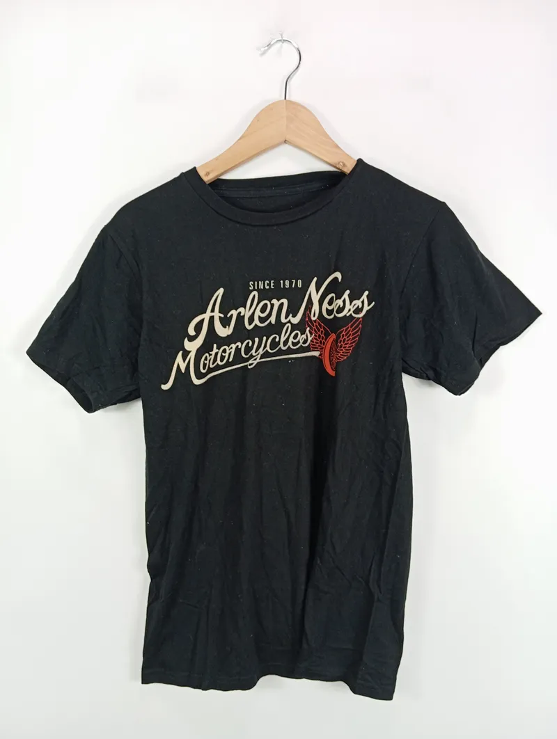 Arlen Ness Herren T-Shirt Schwarz Gr. 46/S Motorrad Logo Casual 2