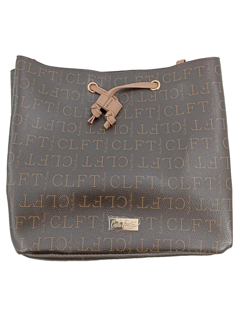 Carla Faustini Celine Bag CLFT Damen Beuteltasche Braun Casual 26x26 cm 1