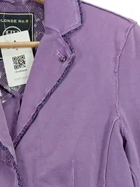 BLONDE No.8 Damen Blazer Jacke Lila Gr. 38 Baumwolle Casual Stockholm 4