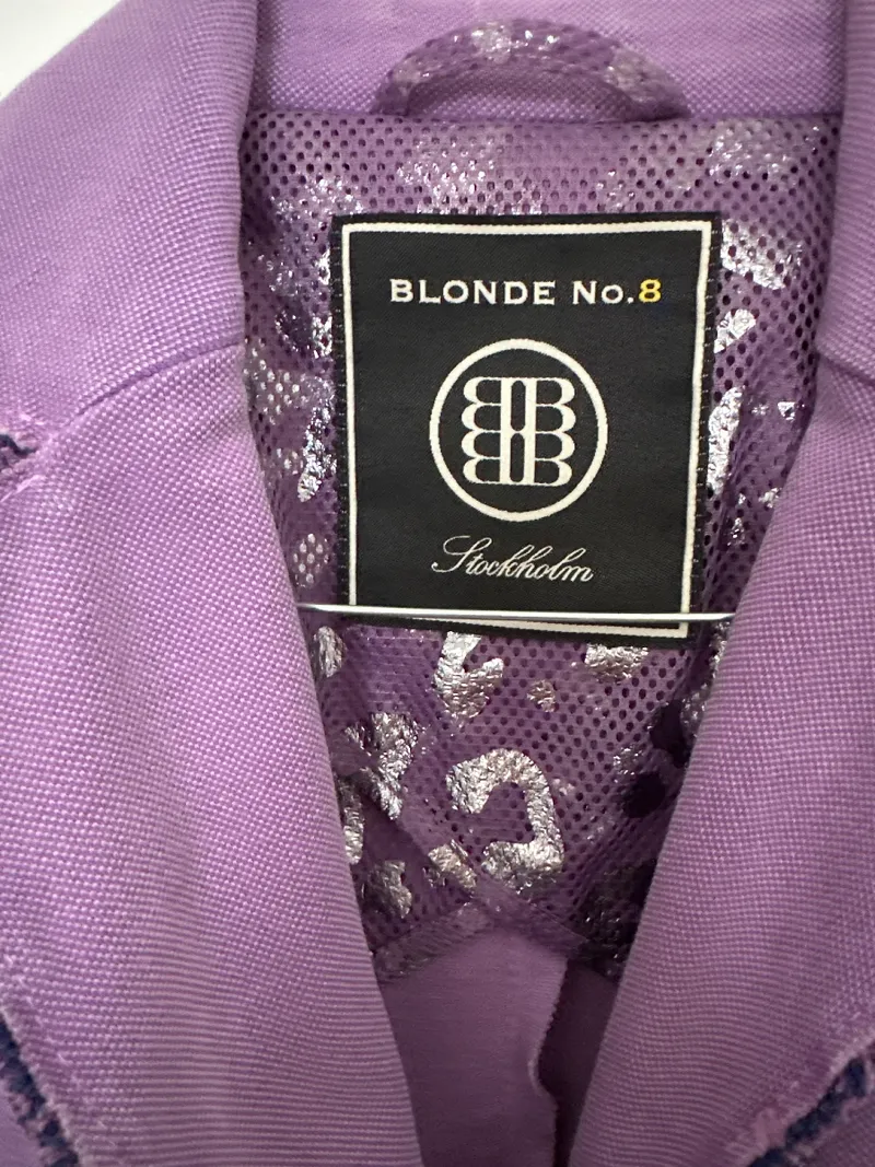 BLONDE No.8 Damen Blazer Jacke Lila Gr. 38 Baumwolle Casual Stockholm 6