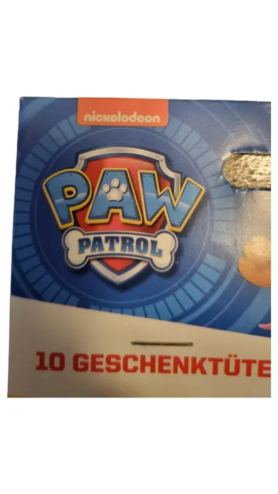 Paw Patrol Geschenkbox Kinder Party Blau Tiermotive Polypropylen