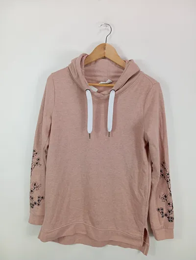 Ernsting's family Damen Hoodie Gr. 36/S Rosa Casual Florales Muster