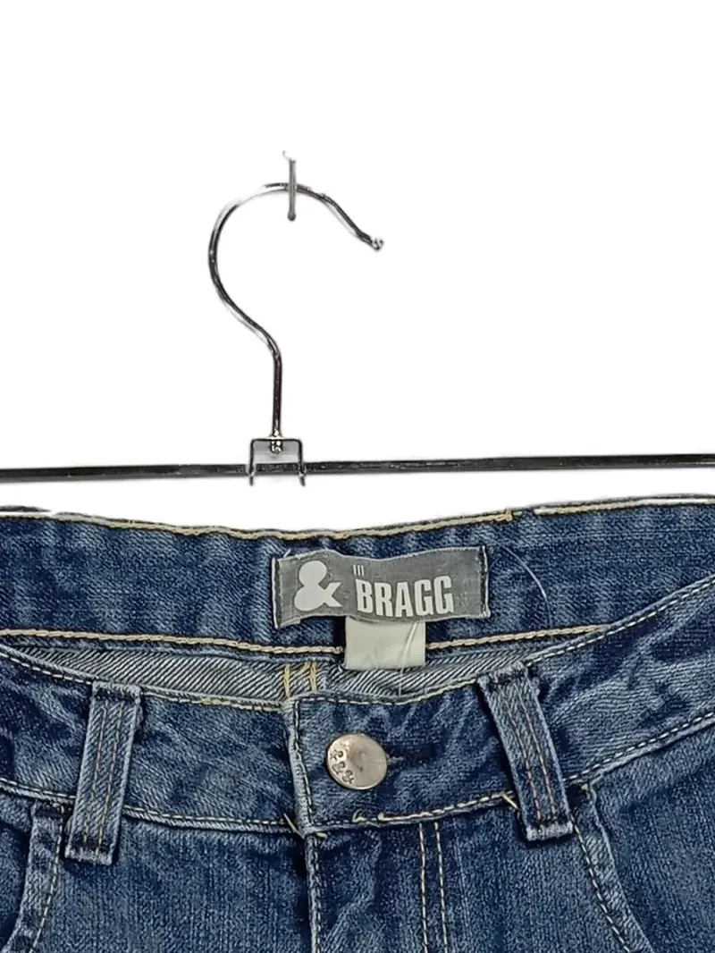 BRAGG Jeans Shorts Kinder Gr. 140 Blau Casual Uni Baumwolle 3