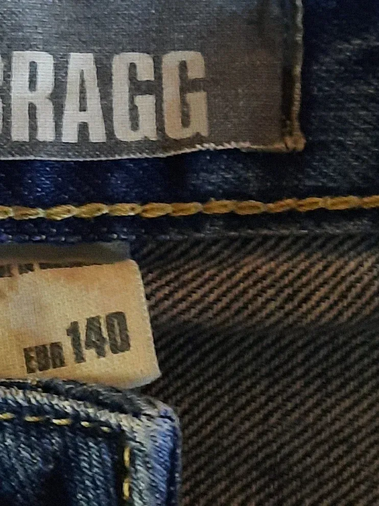 BRAGG Jeans Shorts Kinder Gr. 140 Blau Casual Uni Baumwolle 6