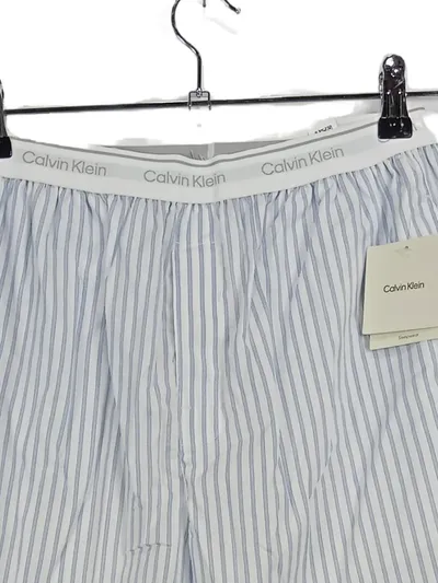 Calvin Klein Herren Pyjamahose Schlafanzughose gestreift Gr. S Baumwolle