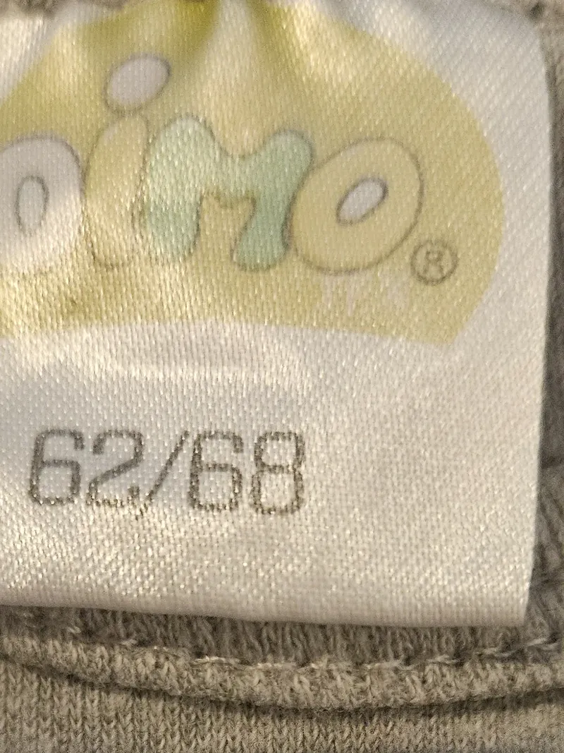 DIMO Baby Body Langarm Grau Gr. 62/68 mit Spruch Schreihals 5