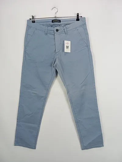 Mey & Edlich Herren Chino Hose Größe 25 Casual Blau Baumwolle