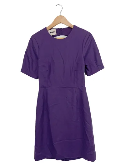 Acne Damen Businesskleid Kurzarm Lila Gr. 40/L
