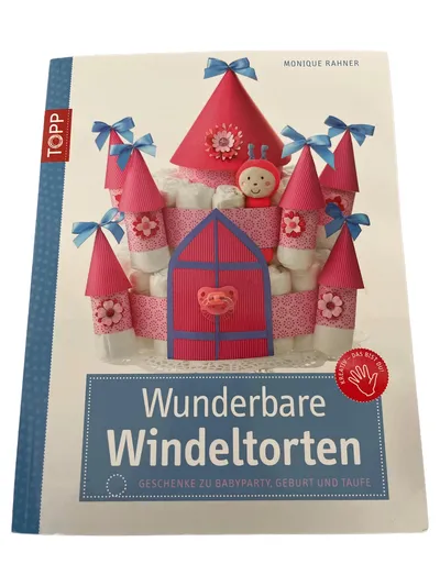 Topp Windeln Babyparty Geburt Taufe Florales Muster Mehrfarbig Größe 56
