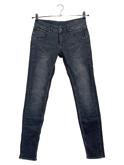 Herrlicher Jeans Slim Fit Damen Hose Grau Gr. 25x30 Casual