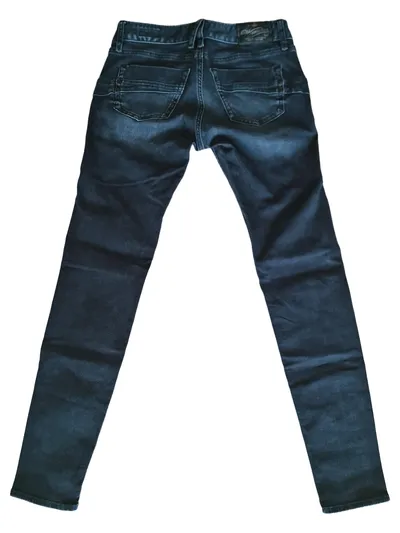 Herrlicher Jeans Slim Fit Damen Hose Grau Gr. 25x30 Casual
