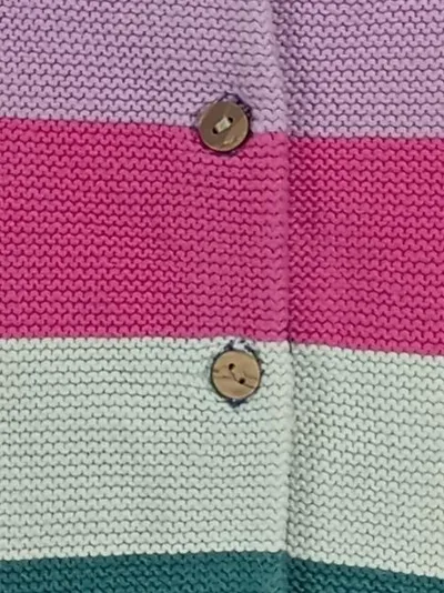 Next Mädchen Strickjacke Langarm Bunt Gestreift Baumwolle Gr. 110