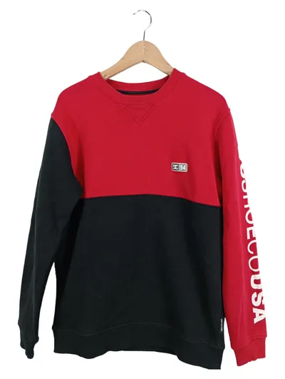 DC Shoes Herren Pullover Logo Print Baumwolle Mehrfarbig Gr. M
