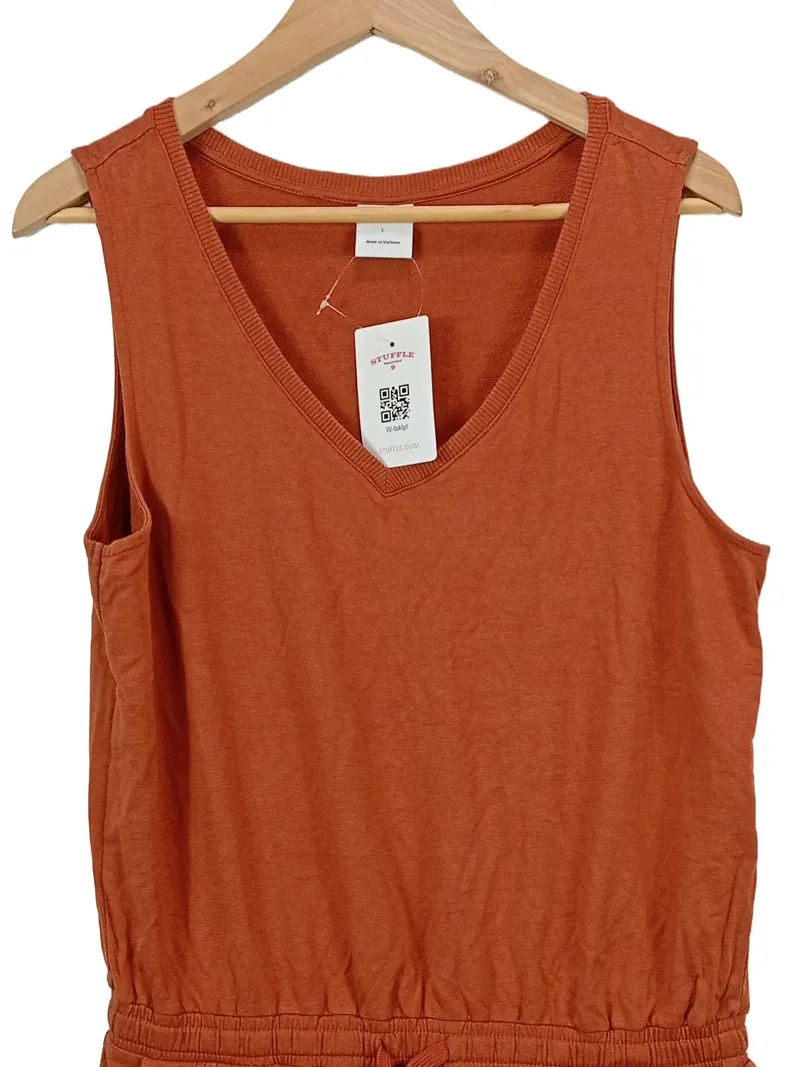 AMAZON ESSENTIALS Damen Jumpsuit Gr. 40/L Orange Casual 2