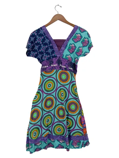 Desigual Damen Freizeitkleid Gr. 36 S Mehrfarbig Farbenfroh Muster