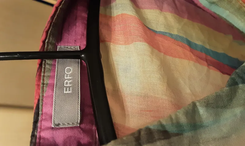 ERFO Damen Freizeithemd Gr. 38/M Kurzarm Mehrfarbig Gestreift 6