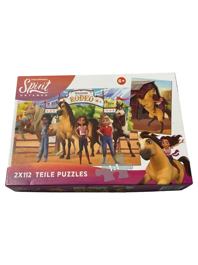 DreamWorks Spirit Untamed Puzzle 2x112 Teile Pferde Rodeo ab 6 Jahre
