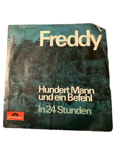 Freddy Quinn Hundert Mann und ein Befehl 7" Single Vinyl Schlager Polydor