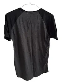 Amaci & Sons Herren Baseball T-Shirt Raglan Grau Schwarz Gr. L 3