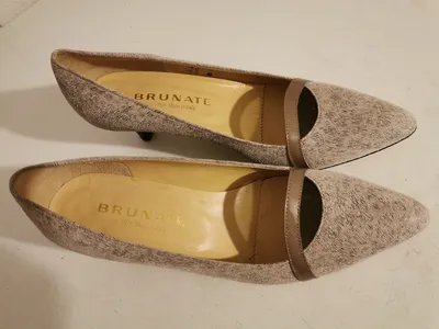 Brunate Damen Pumps Gr. 40 Beige Elegant Business Made in Italy