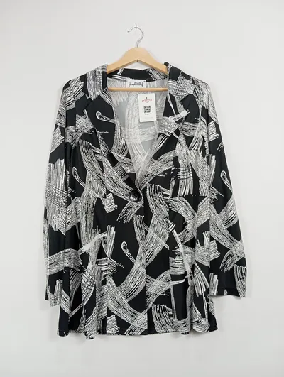 Joseph Ribkoff Bluse Damen L Langarm Abstrakt Mehrfarbig Modern