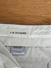 A.W. Dunmore Herren Stoffhose Braun Casual Gr. W32 L30 4