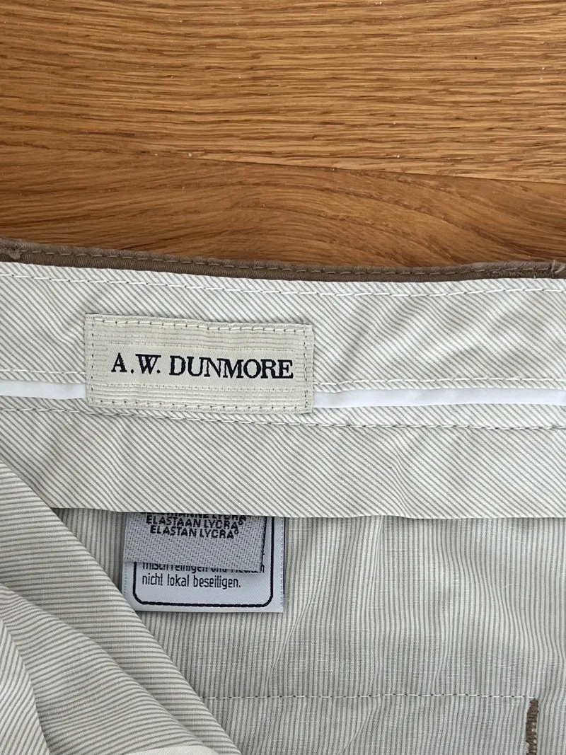 A.W. Dunmore Herren Stoffhose Braun Casual Gr. W32 L30 4