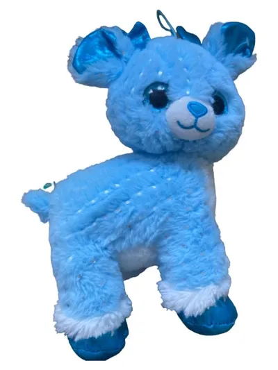 Flo's Toys Rentier Kuscheltier Plüschtier Blau 24 cm