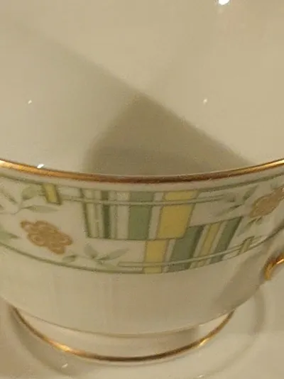Krautheim Tasse Untertasse Porzellan 8080 Blumen Mehrfarbig Klassisch 6cm