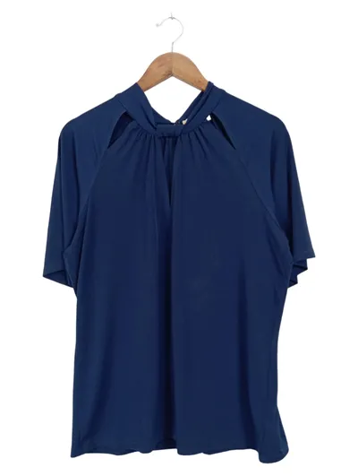 Michael Kors Damen Blusenkleid Gr. 40/L Blau Modern