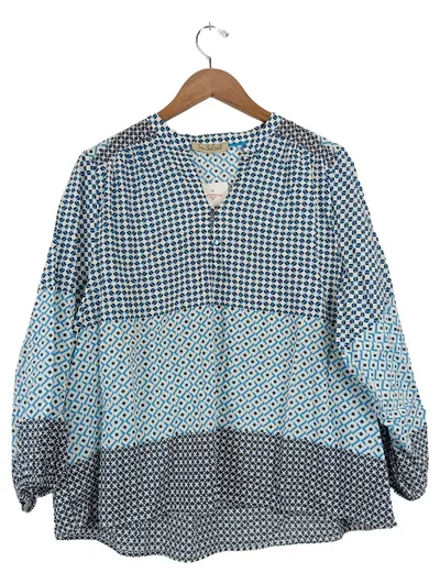 Smith & Soul Damen Bluse Gr. 38/M Mehrfarbig Grafisch Baumwolle