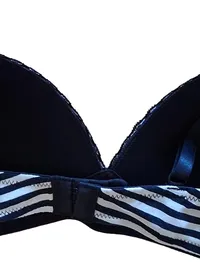 ERNSTING'S FAMILY Damen BH gestreift 80B Baumwolle Spitze Casual Mehrfarbig 3