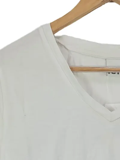 ICHI Damen T-Shirt weiß Gr. 36/S Herz-Applikation Casual