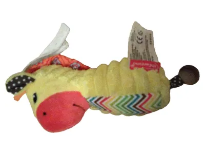 Infantino Giraffe Baby Rassel Beißring Stofftier Mehrfarbig Spielzeug