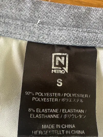 Nitro Herren Langarmshirt S Blau Streetwear Polyester