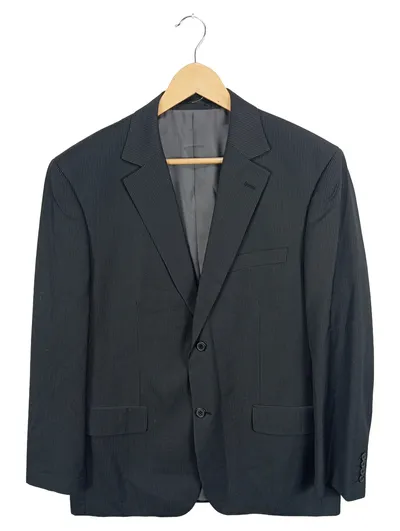 A.W. Dunmore Herren Sakko Business Anzugjacke Schwarz Gestreift Einheitsgröße